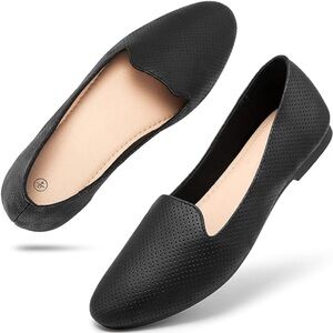 Womens black pointy toe flats